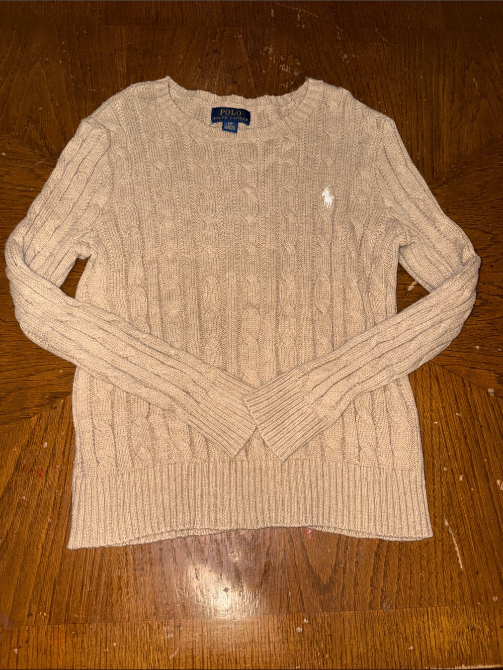 Polo Ralph Lauren Kids Cable Knit Crew Neck Sweater